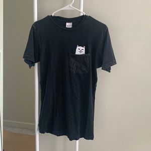 Ripndip Lord Nermal Pocket tee (Black Mineral Wash)